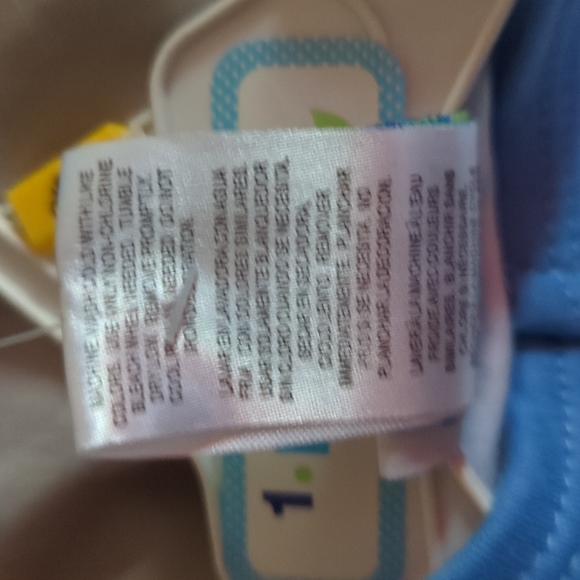 NWT Infant Romper by duck duck Goose.Blue & green stripes with Cute alligator. H - Picture 9 of 10